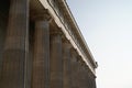 Closeup of the Walhalla memorial majestic colonnade