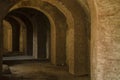 Closeup of the walls of the Amphitheatre of Pompeii in Pompeii, I