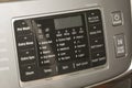 Closeup of washing machine controls Royalty Free Stock Photo