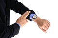 Luxury men wristwatch Royalty Free Stock Photo