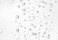 Closeup water drops on car glass Royalty Free Stock Photo