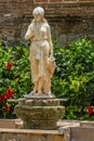 Closeup water fetching woman statue, Museo Santa Domingo, La Antigua, Guatemala