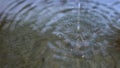 Closeup of water flow and ripples