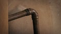 Plumbing Problem Mains Pipe Bursts Closeup