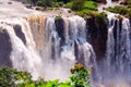 Closeup Waterfalls, Iguassu Falls, in Brazil