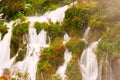 Closeup waterfalls of Plitvice National Park