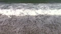 Waves on sandy beach