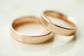 Closeup of Wedding Rings