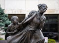 Closeup of Wesley Wofford`s 9 ft bronze sculpture, Harriet Tubman Ã¢â¬â The Journey to