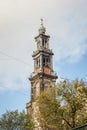 The Westerkerk Church tower, Amsterdam, Netherlands Royalty Free Stock Photo