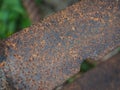 Closeup wheel of machine for lowing field