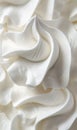 A closeup of the whipped cream texture, showcasing its smooth and fluffy surface with vibrant white hues Royalty Free Stock Photo