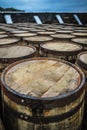 Whisky Barrels - Closeup Royalty Free Stock Photo