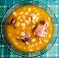 Closeup of white bean soup Royalty Free Stock Photo