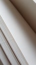 Closeup white blank sheets of thick notepad paper Royalty Free Stock Photo