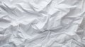 Closeup of white crumpled paper, light gray luxury texture abstract background, By AI Generative Royalty Free Stock Photo