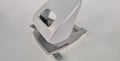 Closeup of white hole punch on gray background Royalty Free Stock Photo