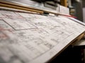 Closeup of whiteboard project plans with mm lens