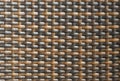 Closeup of wicker bamboo surface