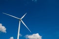 Closeup Wind turbine power generator
