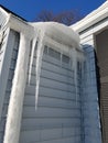 Closeup Winter icicles