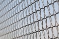 Closeup of wire mesh fence Royalty Free Stock Photo