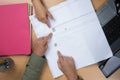 Closeup of a woman buying new House Royalty Free Stock Photo