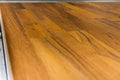 Closeup of a wooden counter-top