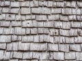 Closeup of wooden grids roof pattern