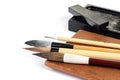 Closeup writing brush Royalty Free Stock Photo