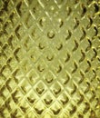 Closeup of a yellow glass vase texture surface Royalty Free Stock Photo