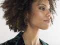 Closeup Of Young Afro Woman