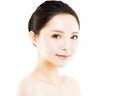 Closeup young beautiful woman face Royalty Free Stock Photo