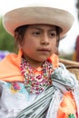 Closeup of a young indigenous girl