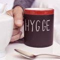 Hygge, danish word for comfort or enjoy Royalty Free Stock Photo