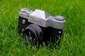 Closeup of Zenit 3m. Vintage, Retro Camera
