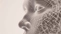 closeupA wireframe mesh rendering of a powerful speaker showcasing its intricate components and ability to project sound Music