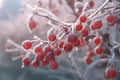 Closeups of winter berries and plants covered in