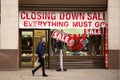 Closing down sale Royalty Free Stock Photo