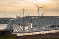 Closing of the flood gate storm surge barrier