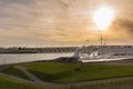 Closing of the flood gate storm surge barrier