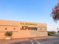 Closing sign at facade building of J.C. Penney retail store in shopping mall near Dallas, Texas, America Royalty Free Stock Photo