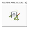 Closing tax loopholes color icon Royalty Free Stock Photo
