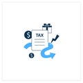 Closing tax loopholes flat icon Royalty Free Stock Photo