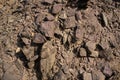Closs up of shale stone on nature