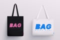 Cloth Bags Realistic Set Royalty Free Stock Photo