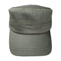 Cloth cap isolated on white background. Baseball caps in military style. Clipping path