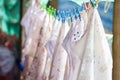 Cloth Diapers on a Clothesline Royalty Free Stock Photo