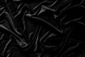 Cloth gray black shiny elegant, abstract background. Detail fabric of pattern silk texture satin velvet material, luxurious. Crump