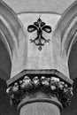 Cloth Hall in Cracow, Poland, detail, monochrome